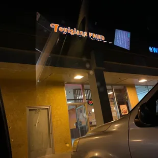 Front of restaurant.