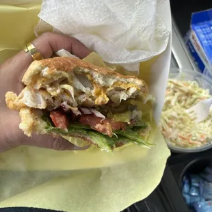 Fish Sandwich and slaw!