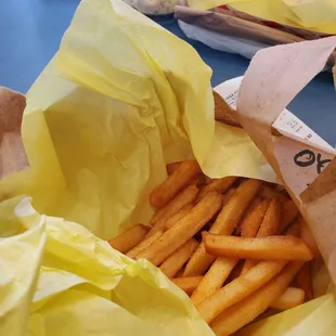 Seasoned fries (maybe old bay)