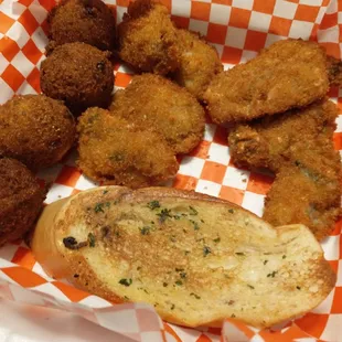 Oysters with Hush Puppies