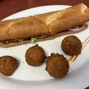 Po boy and Hush Puppies