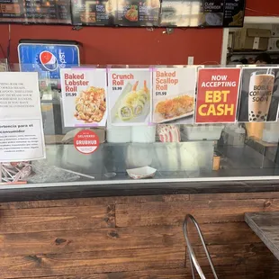 Menu area.