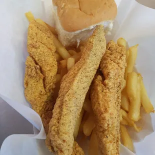 Some good ol' crispy catfish.