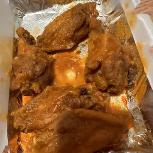 Extra hot traditional wings
