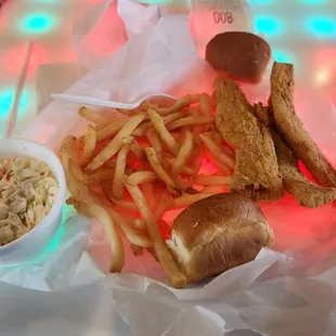 Fries under cook fish dry as hell. What's going on