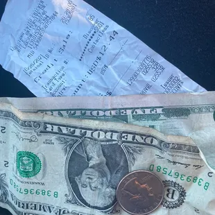 Half of the refund they gave me.