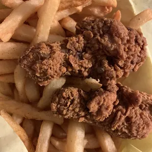 2 pc chicken combo with fries and 12 oz soda