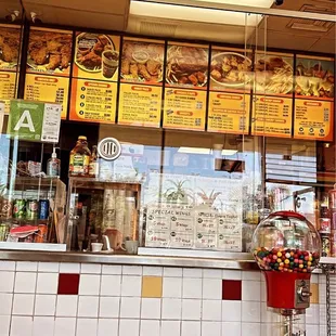 the front of the restaurant