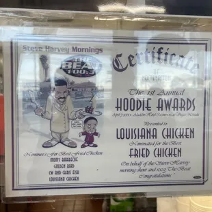 Hoodie award winner