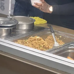 The delicious fried rice