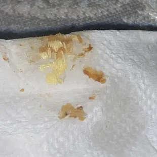 Maggots in our fried chicken