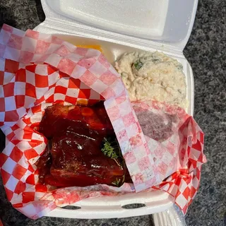 Cajun Smoked Ribs Dinner Combo