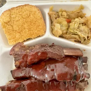 Cajun Smoked Ribs Dinner Combo