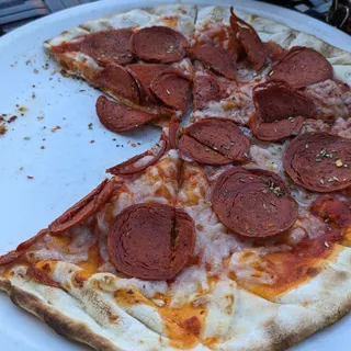 Vegan Pepperoni Pizza