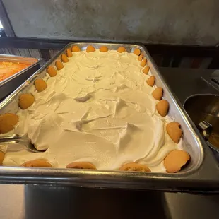 Homemade banana putting