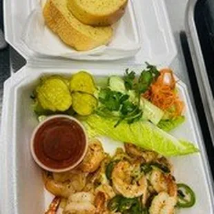 Sauce &amp; Pepper Shrimp