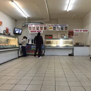 This is a more of a seafood counter...but the fish looks fresh to order.