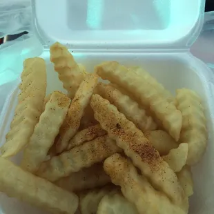 Okay Cajun fries. Needs more seasoning and salt.