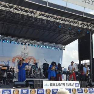 Tank and the bangas on stage!