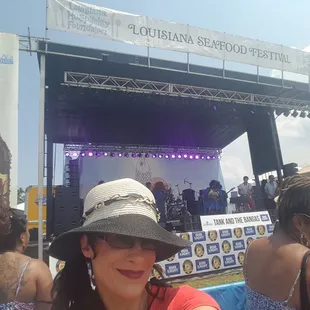 Louisiana Seafood Festival stage selfie!