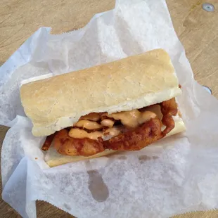 Soft shell crab po boy