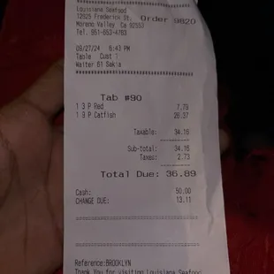 Receipt