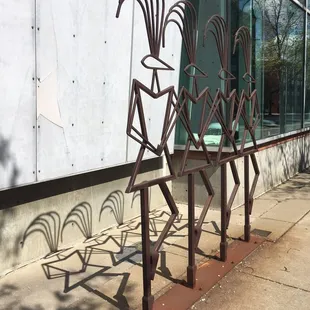 Art outside in front of building