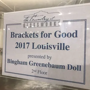 Glassworks plays hosts to a lot of cool things -- like #BFGLou Help support your local non-profits when it's tournament time!