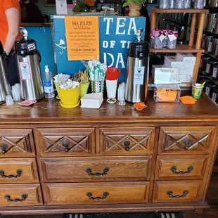 a display of tea and salt