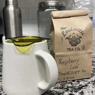 Raspberry leaf tea for this pregnant mama