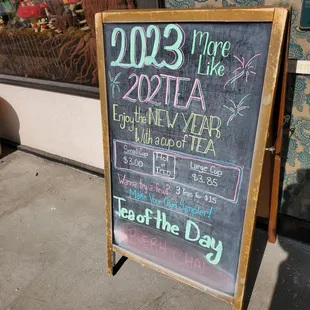 Check the sign for TOTD!