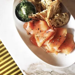 smoked wild salmon- featured selection of the night