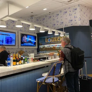 customers at the counter