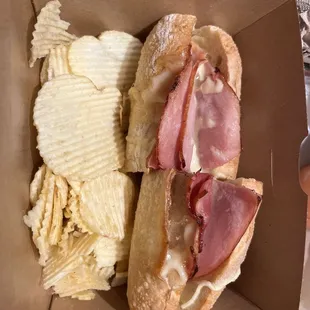 Ham sandwich was decent