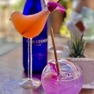 Mexican Stiletto and The World is Yours cocktails