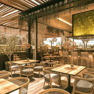 interior, sushi and sashimi