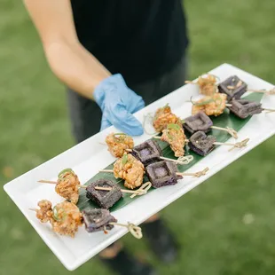 KeNui Kitchen Chicken and Ube Waffles with spicy maple syrup