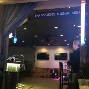 The stage area