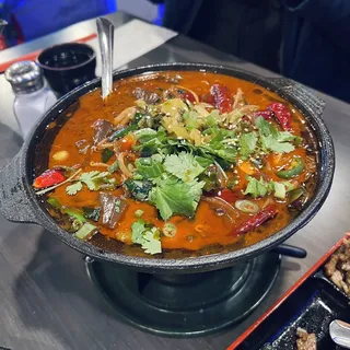 E8. Sichuan Spicy Duck Blood