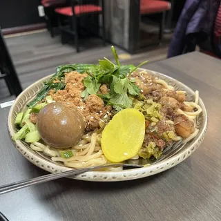 B3. Minced Pork Over Noodles