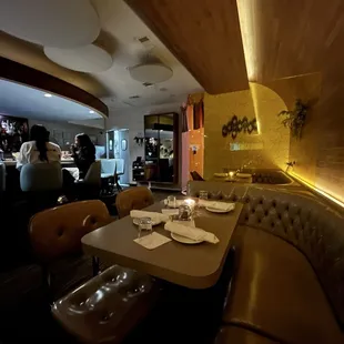 Inside the restaurant