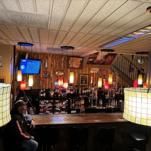 Main bar with Amy's main man