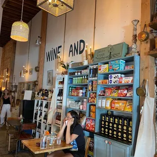 Wine and French treats for sale!