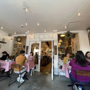 diners sitting at tables