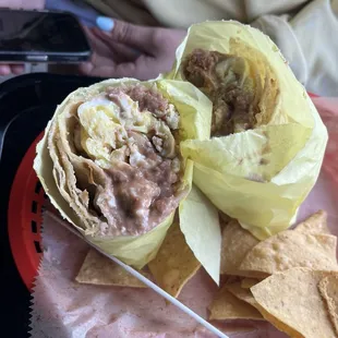 Breakfast Burrito (Egg, beans, cheese)