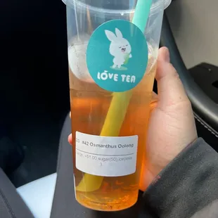 Osmonthus oolong tea