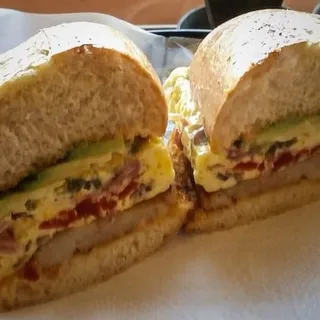Breakfast Southwestern Omelette Sammie