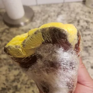 Bottom of lemon  cake