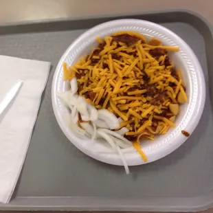 The Frito chili pie.