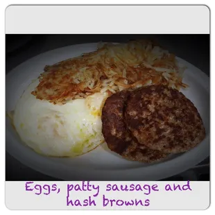 Eggs &amp; patty sausage